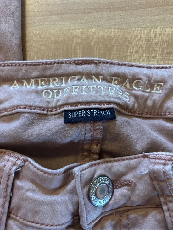 American Eagle Outfitters Blush Pink Women’s Jeggings Size 8 Super Stretch - Picture 3 of 7